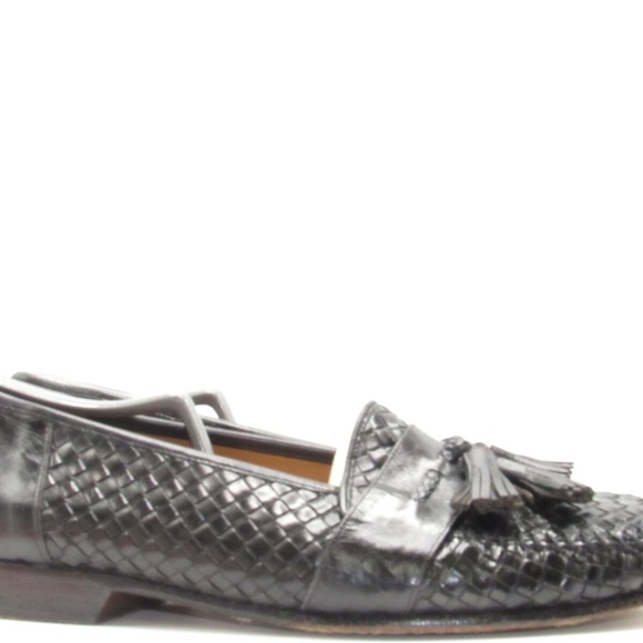 Magnanni 5933 Size 10 M Black Woven Loafer C3A C2